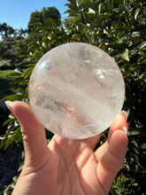 Load image into Gallery viewer, Large Clear Quartz Sphere Clear Quartz Ball Healing Crystal Ball Reiki,A279