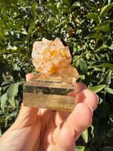 Load image into Gallery viewer, Lotus Quartz Cluster, Madagascar Flower Quartz Cluster, Candle Quartz,A190