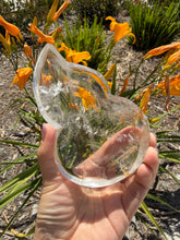 Load image into Gallery viewer, Natural Clear Quartz Gourd Flame Dish,Crystal Tray Decorative Altar Dish,B155