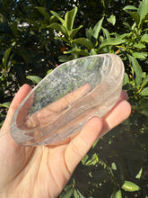 Load image into Gallery viewer, Large Clear Quartz Offering Bowl,Crystal Quartz Altar Bowl,Crystal Tray,B113
