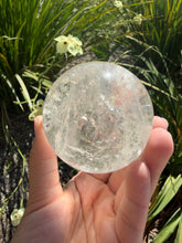 Load image into Gallery viewer, Natural Clear Quartz Crystal Sphere White Healing Stone Ball,A342