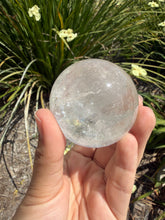 Load image into Gallery viewer, Natural Clear Quartz Crystal Sphere White Healing Stone Ball,A353