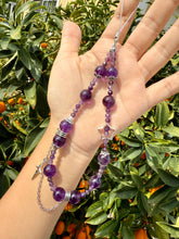 Load image into Gallery viewer, Handcrafted Design Amethyst Phone Charm