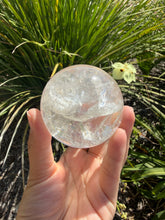Load image into Gallery viewer, Natural Clear Quartz Crystal Sphere White Healing Stone Ball,A345