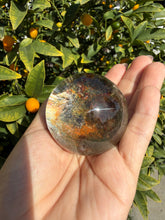Load image into Gallery viewer, Scenic Garden Quartz Sphere | Natural Lodolite Included Crystal Orb, A317