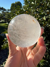 Load image into Gallery viewer, Large Clear Quartz Sphere Clear Quartz Ball Healing Crystal Ball Reiki,A279