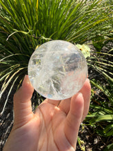 Load image into Gallery viewer, Natural Clear Quartz Crystal Sphere White Healing Stone Ball,A345