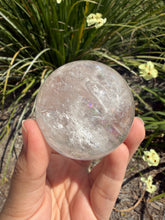 Load image into Gallery viewer, Natural Clear Quartz Crystal Sphere White Healing Stone Ball,A354