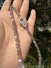 Load image into Gallery viewer, Designer Labradorite Crystal Phone Charm, Natural Pearl Beaded Wrist Strap,P2