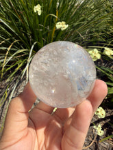 Load image into Gallery viewer, Natural Clear Quartz Crystal Sphere White Healing Stone Ball,A354