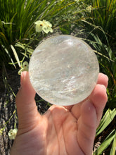 Load image into Gallery viewer, Natural Clear Quartz Crystal Sphere White Healing Stone Ball,A342
