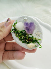 Load image into Gallery viewer, Handmade Amethyst and Shell Clay Garden Fridge Magnets-A