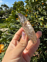 Load image into Gallery viewer, Natural Brazilian Light Smoky Quartz Palm Stone,Meditation Palm Stones,A290