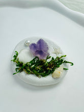Load image into Gallery viewer, Handmade Amethyst and Shell Clay Garden Fridge Magnets-A