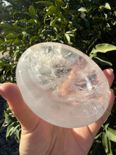 Load image into Gallery viewer, Natural Light Pink Rose Quartz Dish,Pale Pink Crystal Plate,Crystal Tray,B129