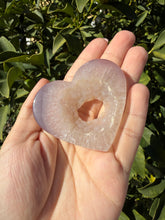 Load image into Gallery viewer, Druzy Agate Heart Stand Included - Agate - Agate Crystal - Crystal Heart,A201