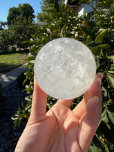 Load image into Gallery viewer, Natural Clear Quartz Crystal Sphere White Healing Stone Ball,A282