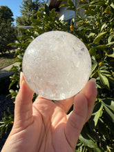 Load image into Gallery viewer, Natural Clear Quartz Crystal Sphere White Healing Stone Ball,A282