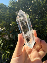 Load image into Gallery viewer, Double Terminated Clear Quartz Crystal Point, Natural Healing Stone, A158