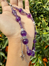 Load image into Gallery viewer, Handcrafted Design Amethyst Phone Charm