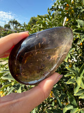 Load image into Gallery viewer, High-Grade Natural Brazilian Smoky Quartz Palm Stone,Meditation Palm Stones,A287