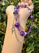 Load image into Gallery viewer, Handcrafted Design Amethyst Phone Charm