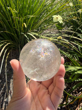 Load image into Gallery viewer, Natural Clear Quartz Crystal Sphere White Healing Stone Ball,A342