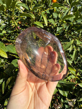 Load image into Gallery viewer, Smoky Quartz Offering Bowl,Crystal Quartz Altar Bowl,Crystal Tray,B106