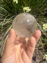 Load image into Gallery viewer, Natural Clear Quartz Crystal Sphere White Healing Stone Ball,A350