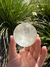Load image into Gallery viewer, Natural Clear Quartz Crystal Sphere White Healing Stone Ball,A348
