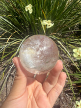 Load image into Gallery viewer, Natural Clear Quartz Crystal Sphere White Healing Stone Ball,A350