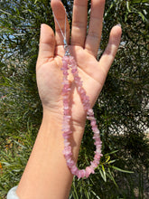 Load image into Gallery viewer, Rose Quartz Crystal Phone Strap,Healing Crystal Charm for Love Harmony