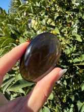 Load image into Gallery viewer, Natural Brazil Smoky Quartz Palm Stone,Meditation Palm Stones,A260