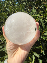 Load image into Gallery viewer, 2.59lb Clear Quartz Crystal Sphere with Green Chlorite Inclusions,A146