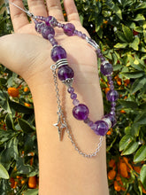 Load image into Gallery viewer, Handcrafted Design Amethyst Phone Charm
