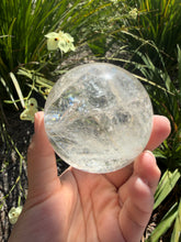 Load image into Gallery viewer, Natural Clear Quartz Crystal Sphere White Healing Stone Ball,A342