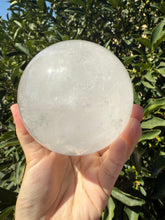Load image into Gallery viewer, 2.59lb Clear Quartz Crystal Sphere with Green Chlorite Inclusions,A146