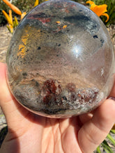 Load image into Gallery viewer, Garden Quartz Crystal Egg with Thousand Layer Mountain Scenic Inclusions, A476