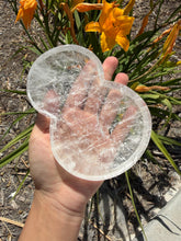 Load image into Gallery viewer, Natural Clear Quartz Gourd Dish,Crystal Tray,Decorative Altar Dish,B156
