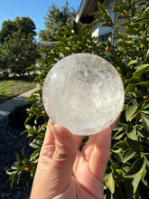 Load image into Gallery viewer, Large Clear Quartz Sphere Clear Quartz Ball Healing Crystal Ball Reiki,A281