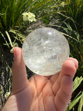 Load image into Gallery viewer, Natural Clear Quartz Crystal Sphere White Healing Stone Ball,A342