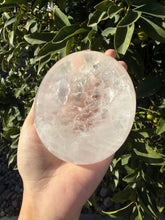 Load image into Gallery viewer, Natural Light Pink Rose Quartz Dish,Pale Pink Crystal Plate,Crystal Tray,B127