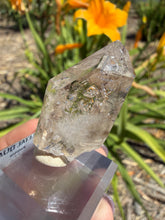 Load image into Gallery viewer, Natural Namibia Skeletal Enhydro Quartz Mineral Specimen w/ Moving Bubble,A478