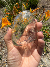 Load image into Gallery viewer, Small Golden Healer Quartz Bowl,Crystal Quartz Altar Bowl,Crystal Tray,B160