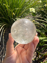 Load image into Gallery viewer, Natural Clear Quartz Crystal Sphere White Healing Stone Ball,A342