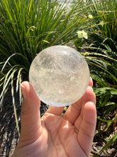 Load image into Gallery viewer, Natural Clear Quartz Crystal Sphere White Healing Stone Ball,A348