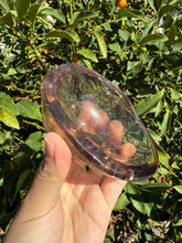 Load image into Gallery viewer, Smoky Quartz Offering Bowl,Crystal Quartz Altar Bowl,Crystal Tray,B106