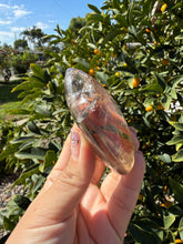 Load image into Gallery viewer, Natural Brazilian Light Smoky Quartz Palm Stone,Meditation Palm Stones,A292