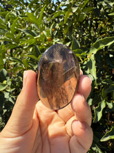 Load image into Gallery viewer, Natural Brazil Smoky Quartz Palm Stone / Meditation Palm Stones,A155