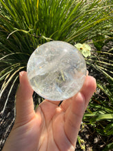 Load image into Gallery viewer, Natural Clear Quartz Crystal Sphere White Healing Stone Ball,A345